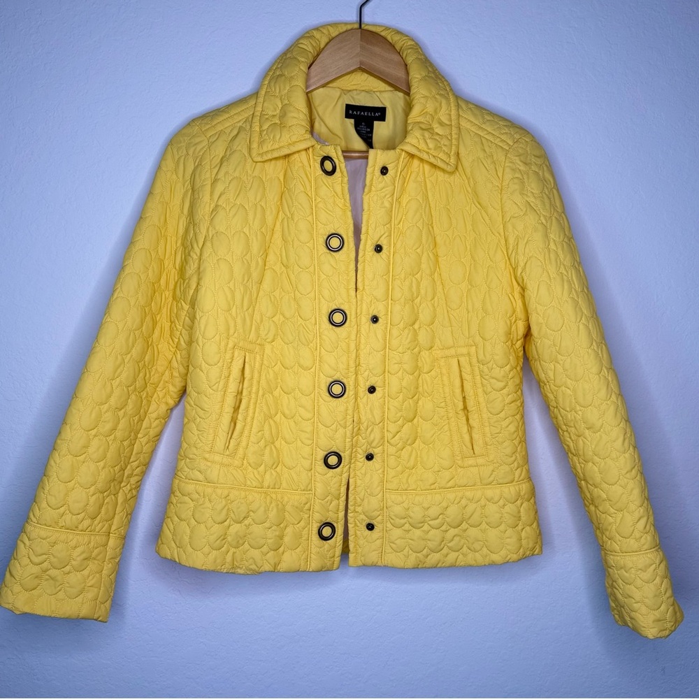 Rafaella Yellow Quilted Women's Puffer Jacket size S